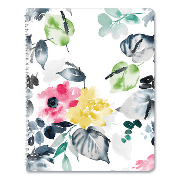 Blueline® Monthly 14-month Planner, Floral Watercolor Artwork, 11 X 8.5, Multicolor Cover, 14-month (dec To Jan): 2021 To 2023 freeshipping - TVN Wholesale